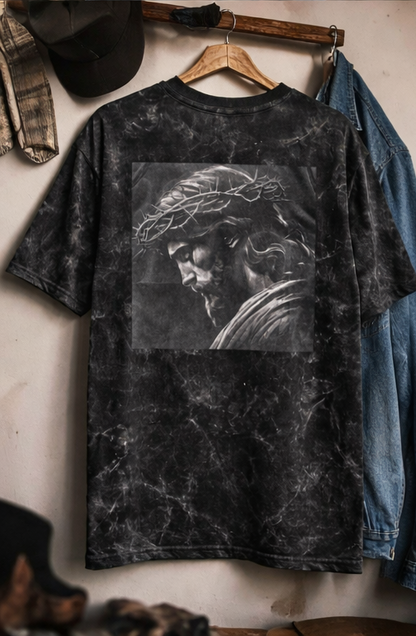 Unisex Acid Washed Oversized Tee