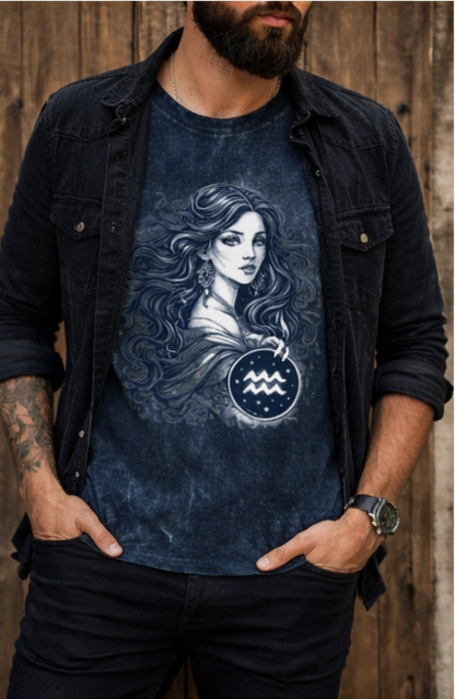 Unisex Acid Washed Oversized Tee