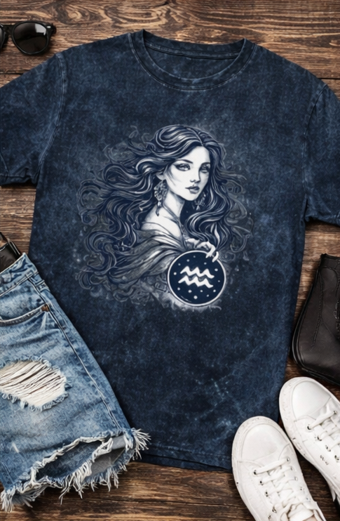 Unisex Acid Washed Oversized Tee