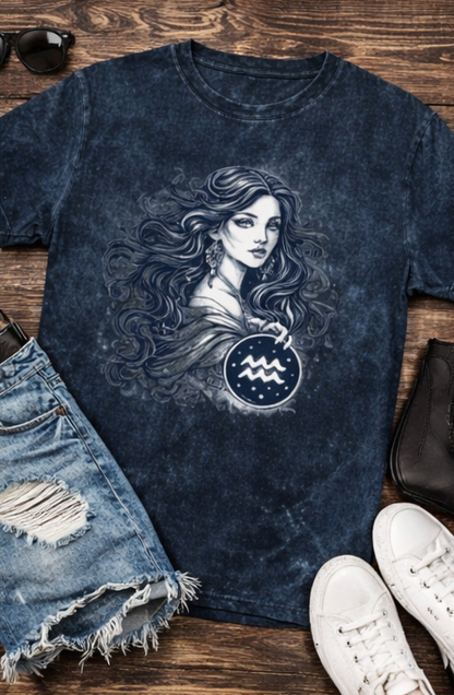Unisex Acid Washed Oversized Tee
