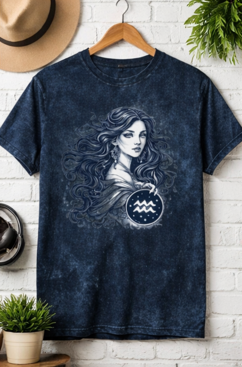 Unisex Acid Washed Oversized Tee